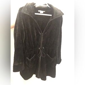 Velour-style bath robe